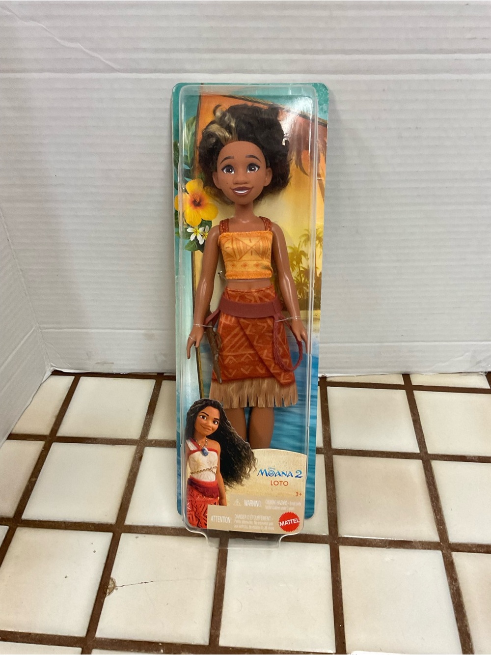 Mattel Moana 2 Loto Doll - Orange Brown Outfit